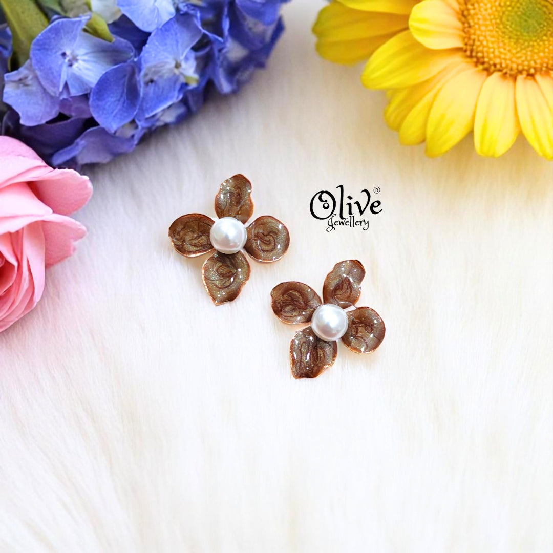 Enamel Earrings -454