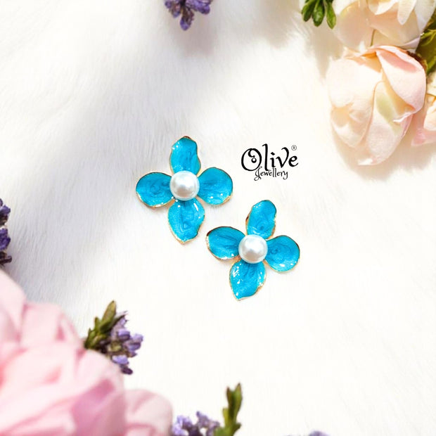 Enamel Earrings -454