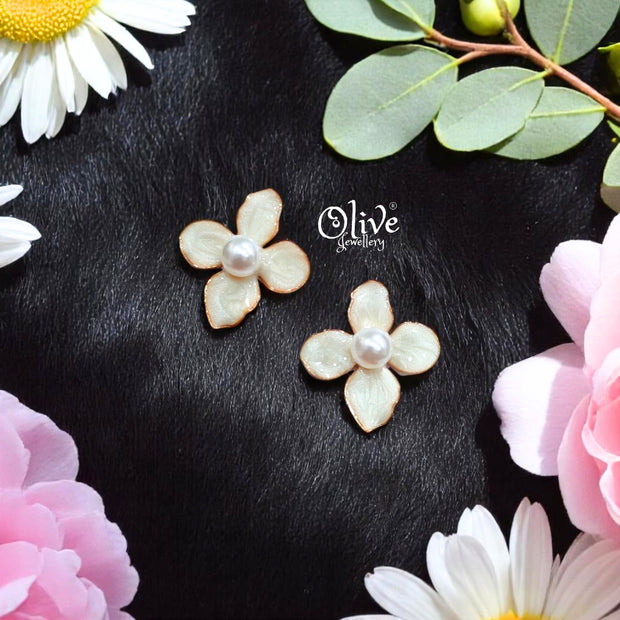 Enamel Earrings -454