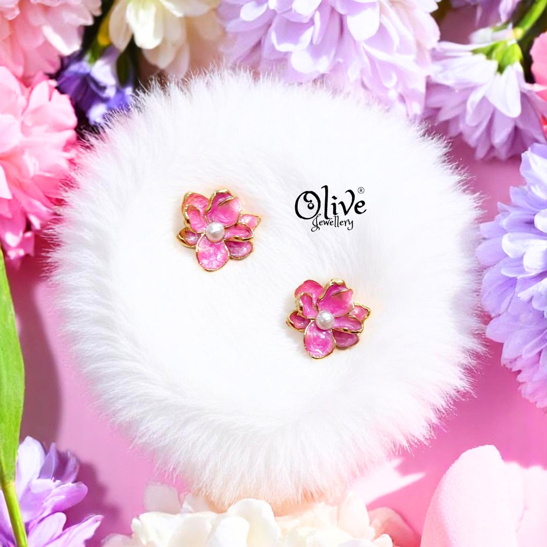 Enamel Earrings -460
