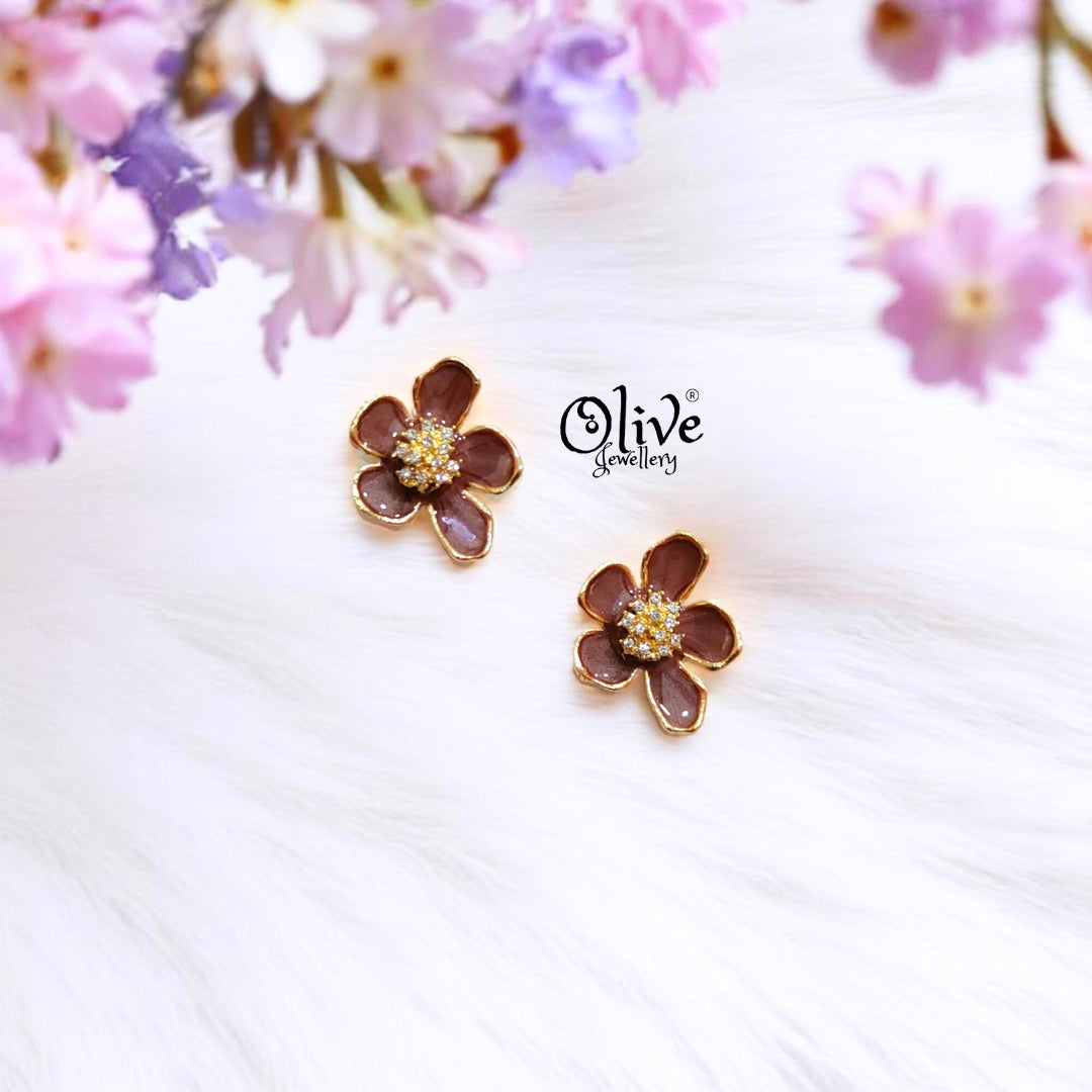 Enamel Earrings -466