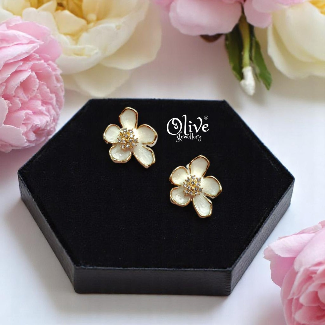 Enamel Earrings -466