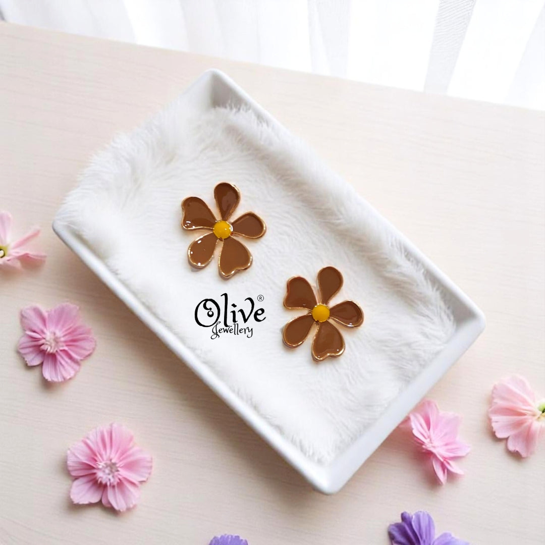 Enamel Earrings -472