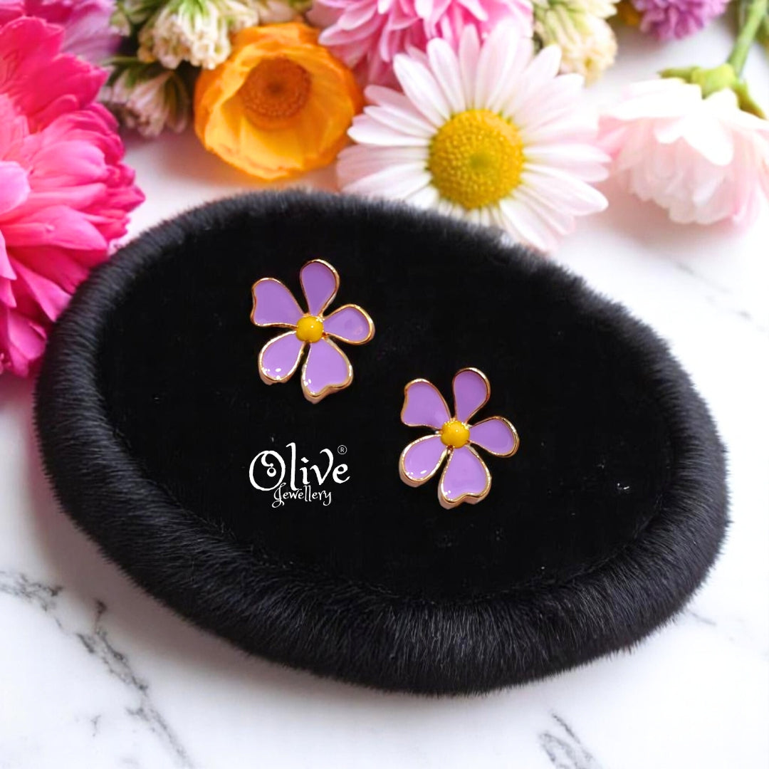 Enamel Earrings -472