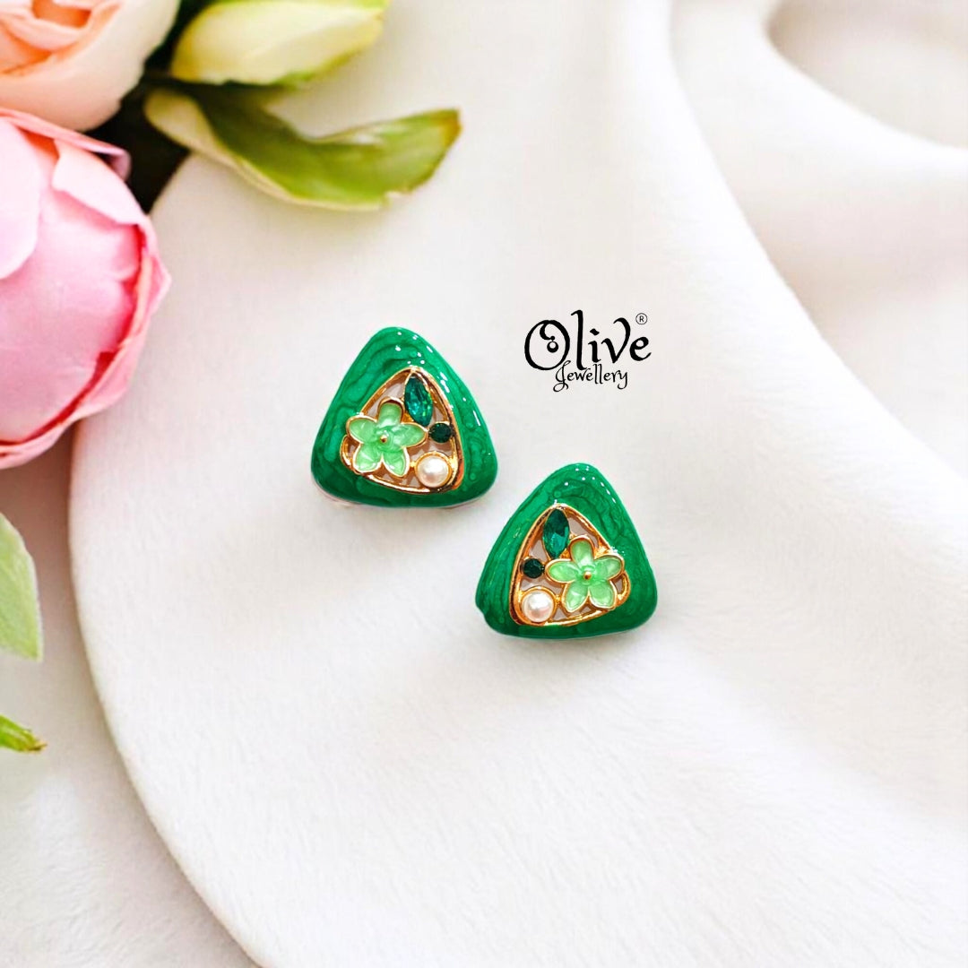 Enamel Earrings -484