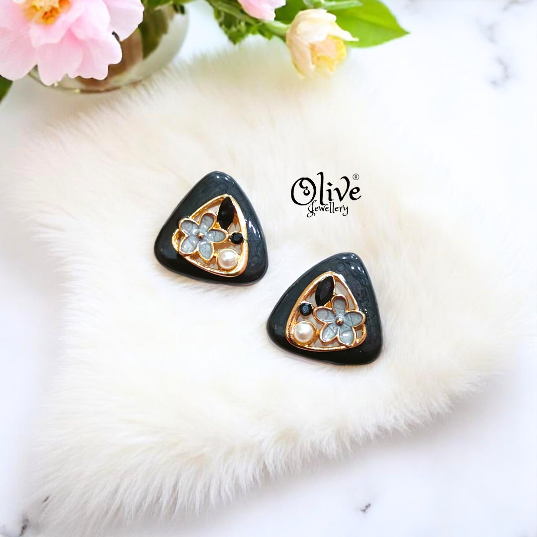Enamel Earrings -484