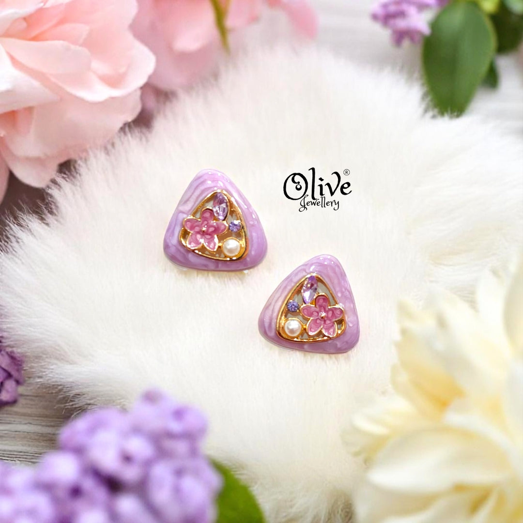 Enamel Earrings -484