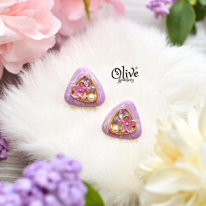 Enamel Earrings -484