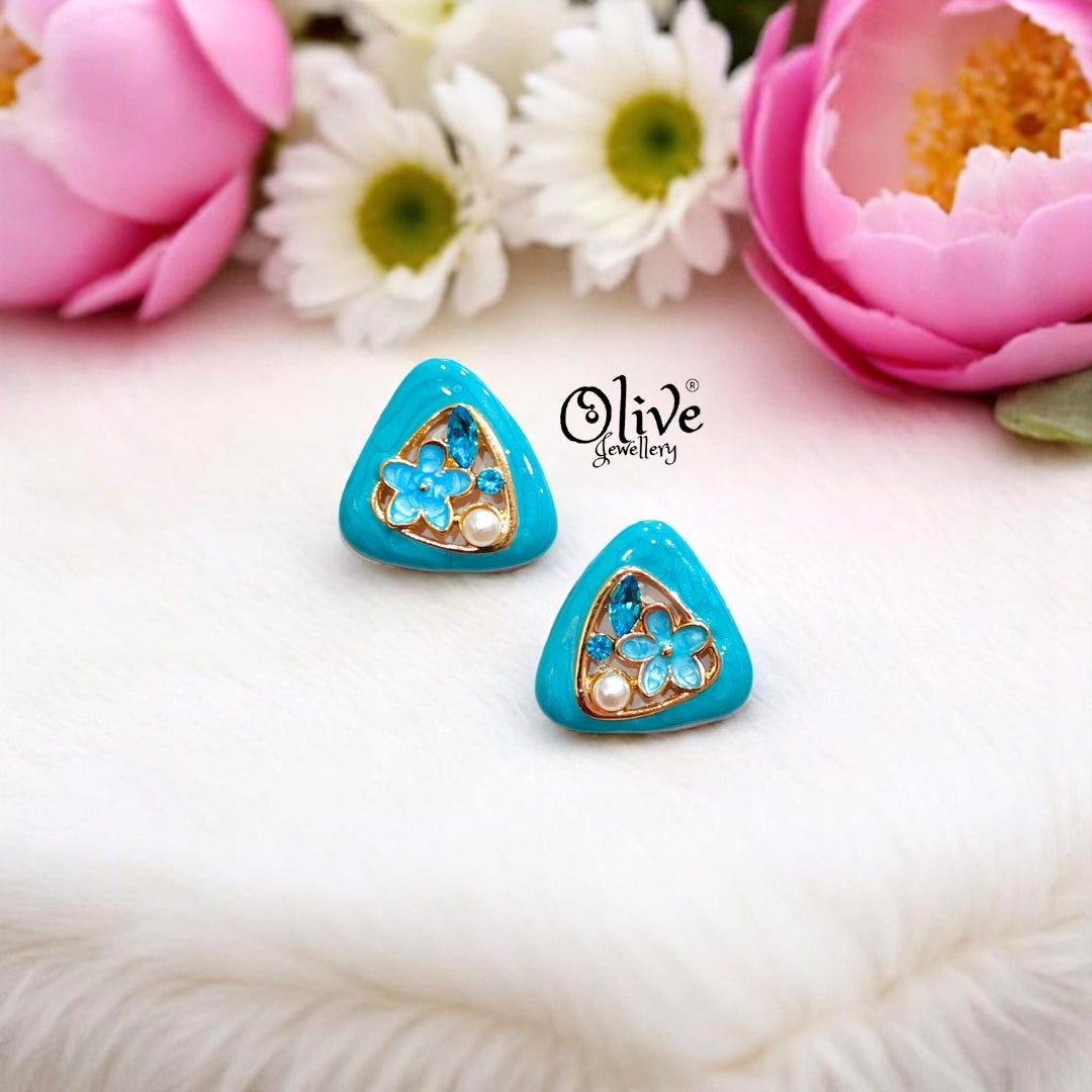Enamel Earrings -484