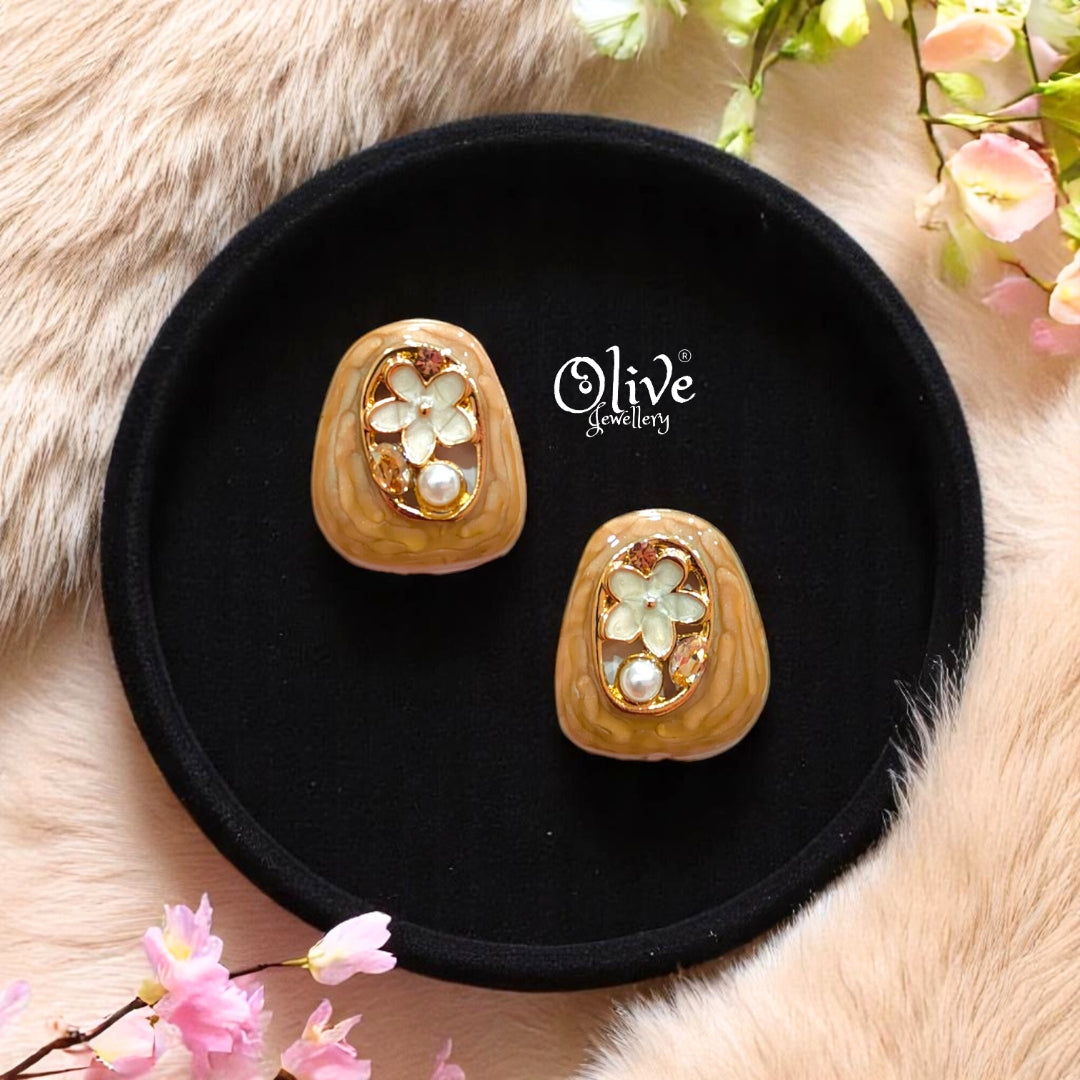 Enamel Earrings -490