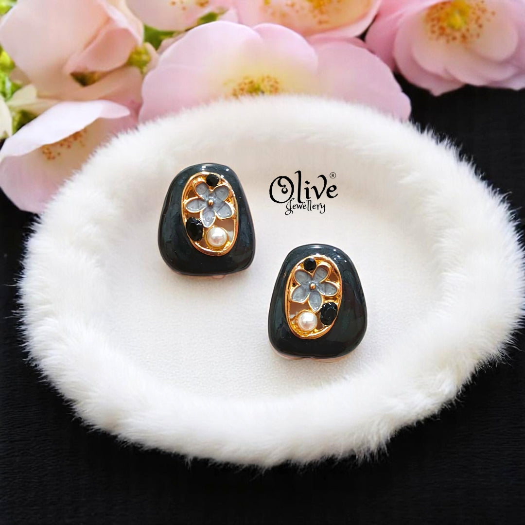 Enamel Earrings -490
