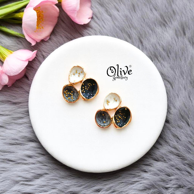 Enamel Earrings -496