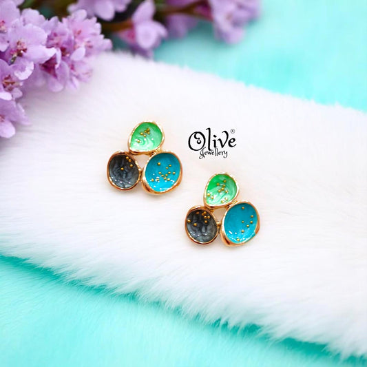 Enamel Earrings -496