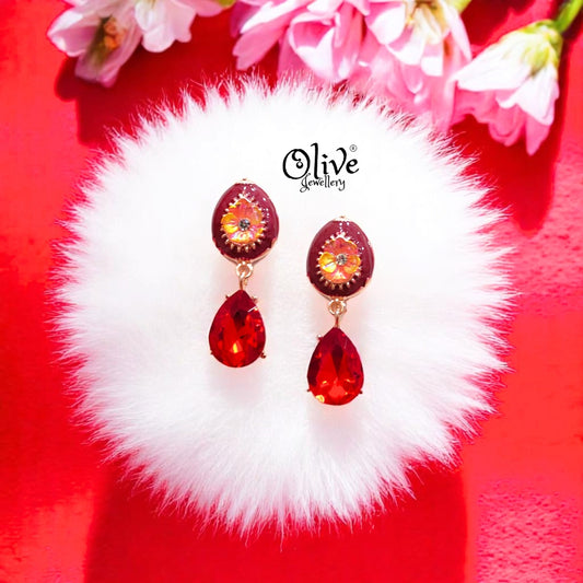 Enamel Earrings -502