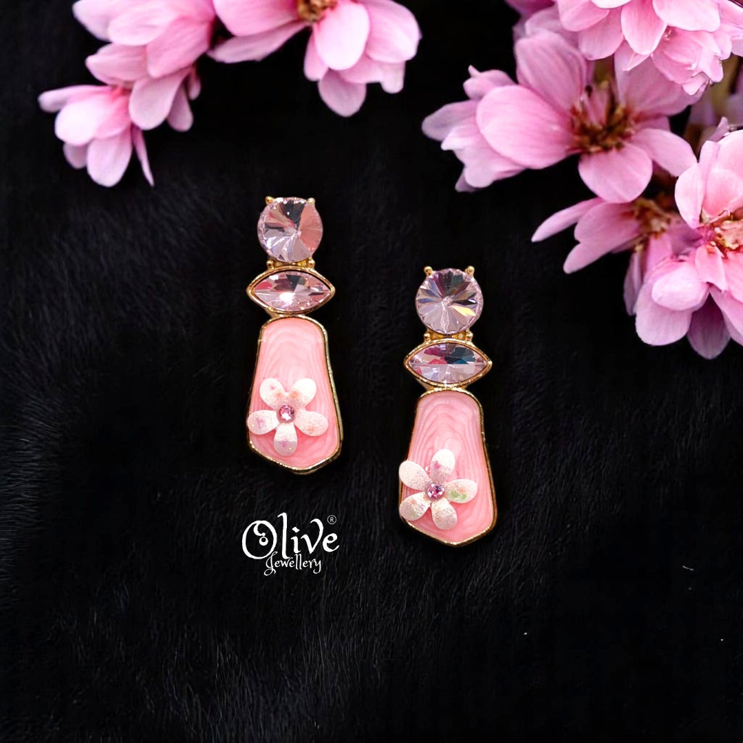 Enamel Earrings -508