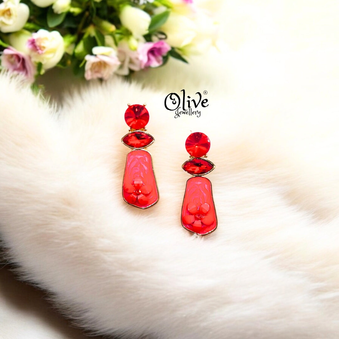Enamel Earrings -508