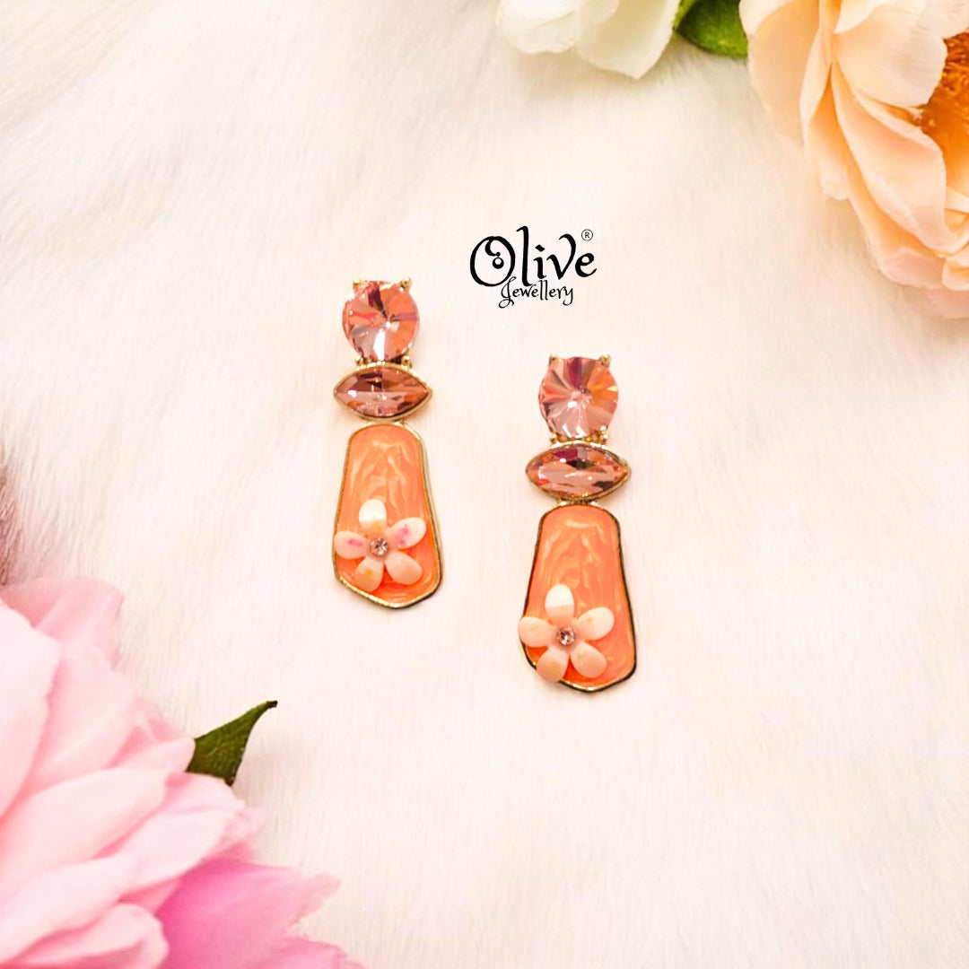 Enamel Earrings -508
