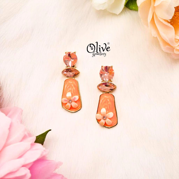 Enamel Earrings -508