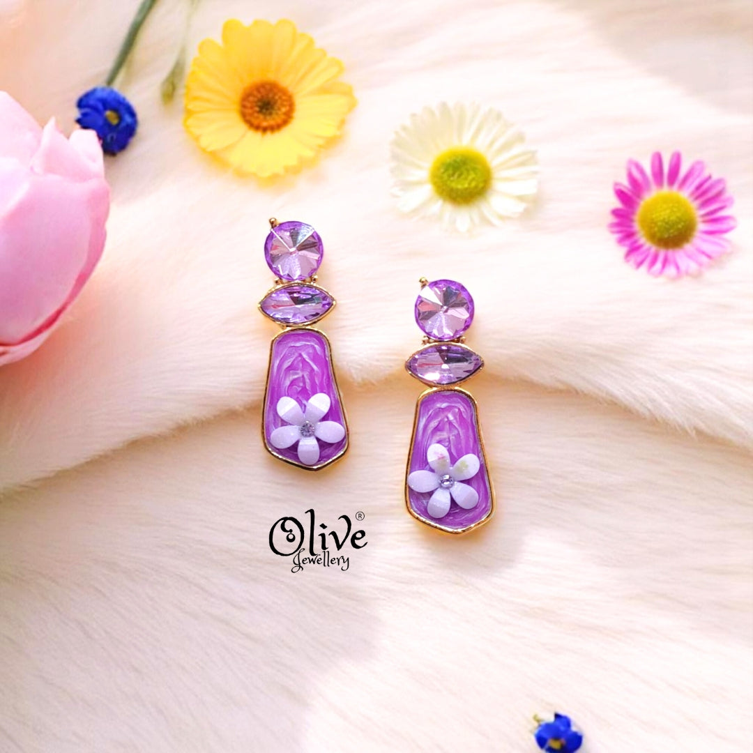 Enamel Earrings -508