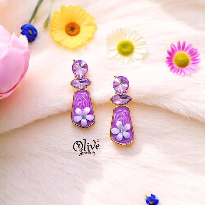 Enamel Earrings -508