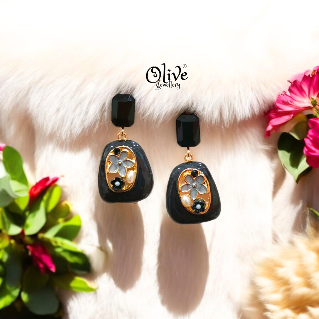Enamel Earrings -514