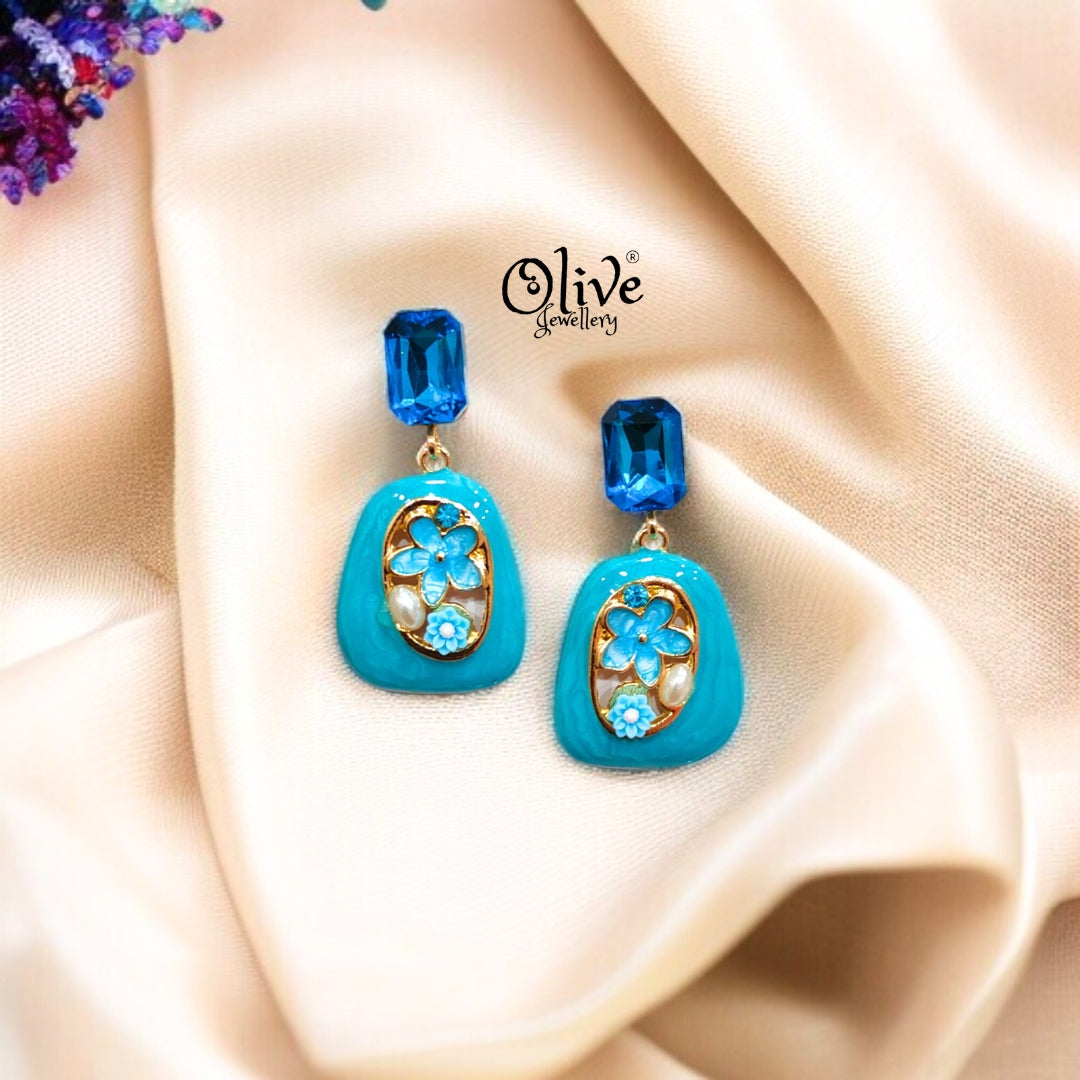 Enamel Earrings -514
