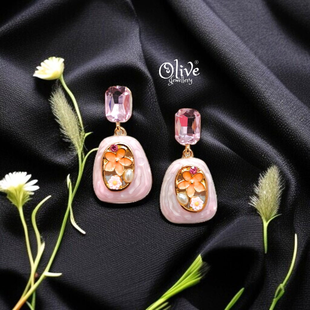Enamel Earrings -514