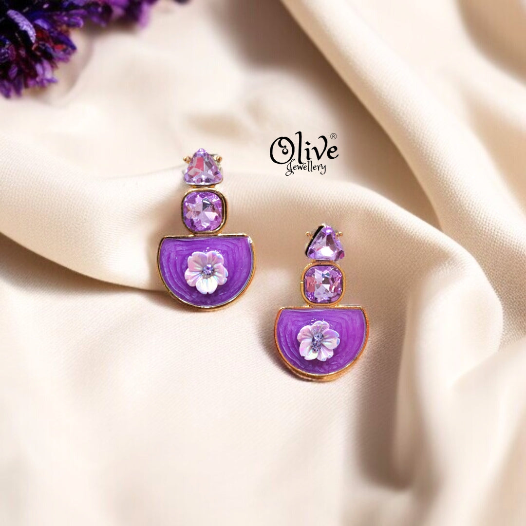 Enamel Earrings -520