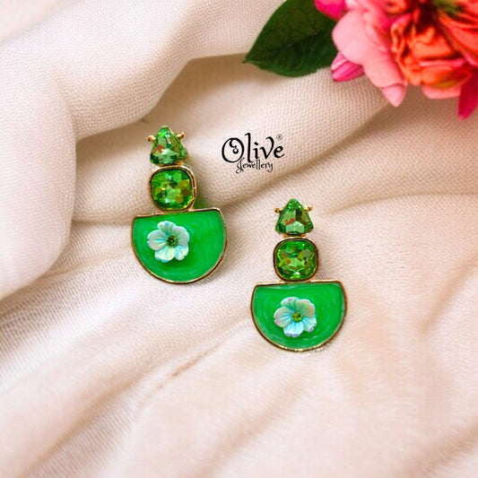 Enamel Earrings -520