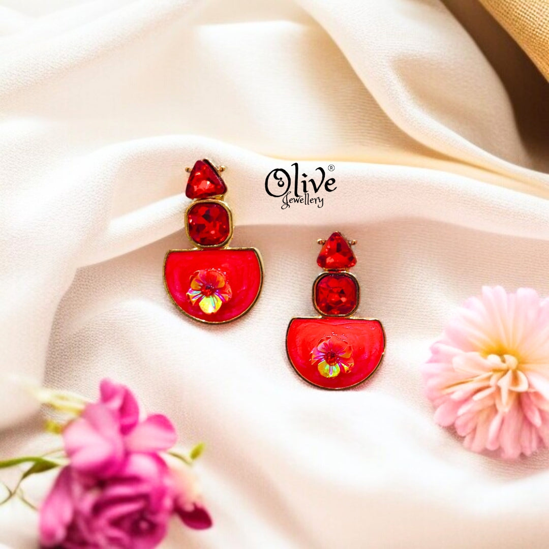 Enamel Earrings -520
