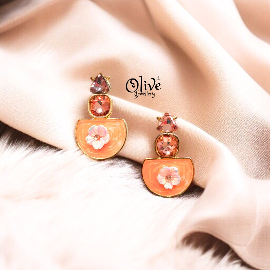 Enamel Earrings -520