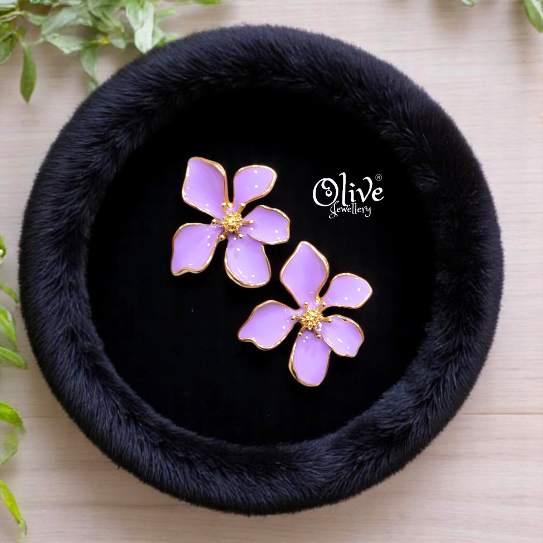 Enamel Earrings -526
