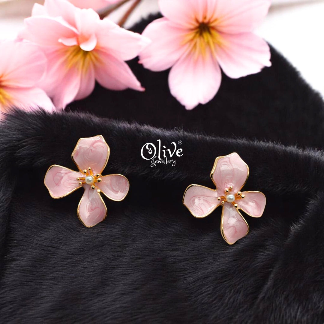 Enamel Earrings - 532
