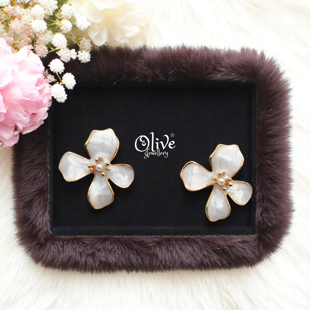 Enamel Earrings - 532
