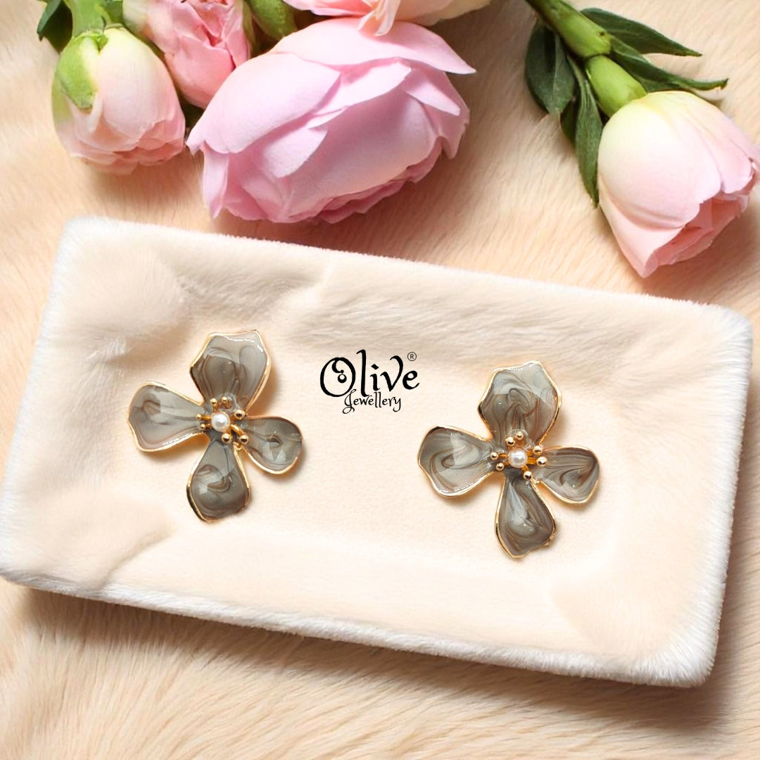 Enamel Earrings - 532