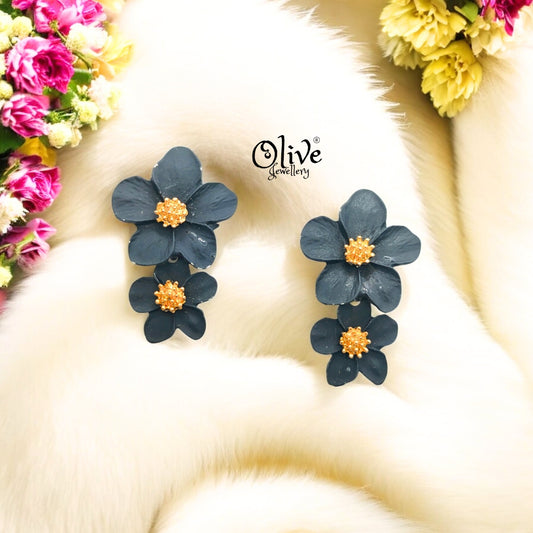 Enamel Earrings - 538