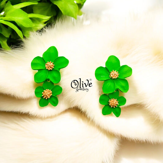 Enamel Earrings - 538