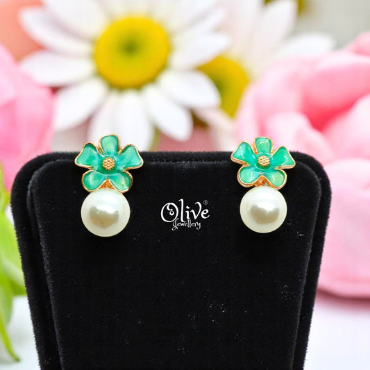 Enamel Earrings - 544