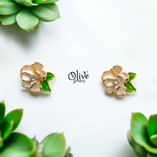 Enamel Earrings - 551