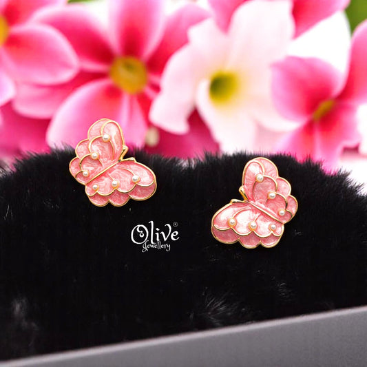 Enamel Earrings - 558