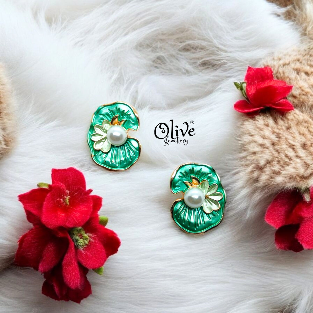 Enamel Earrings - 564