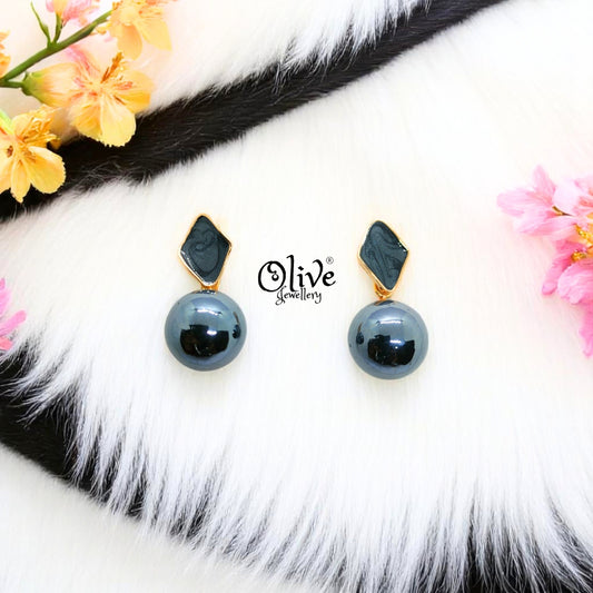 Enamel Earrings - 576