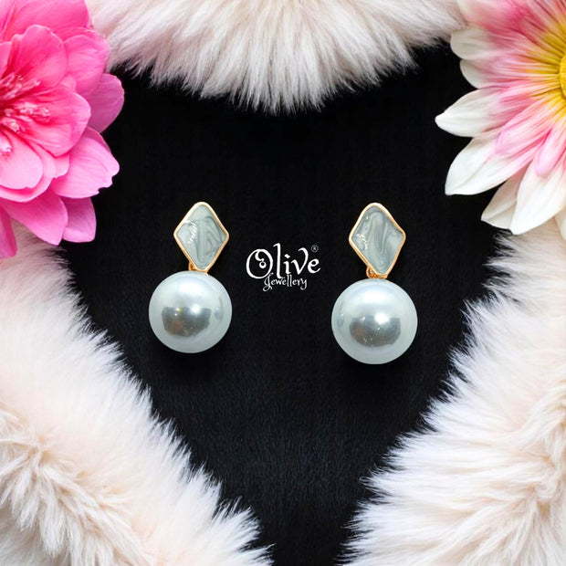 Enamel Earrings - 576