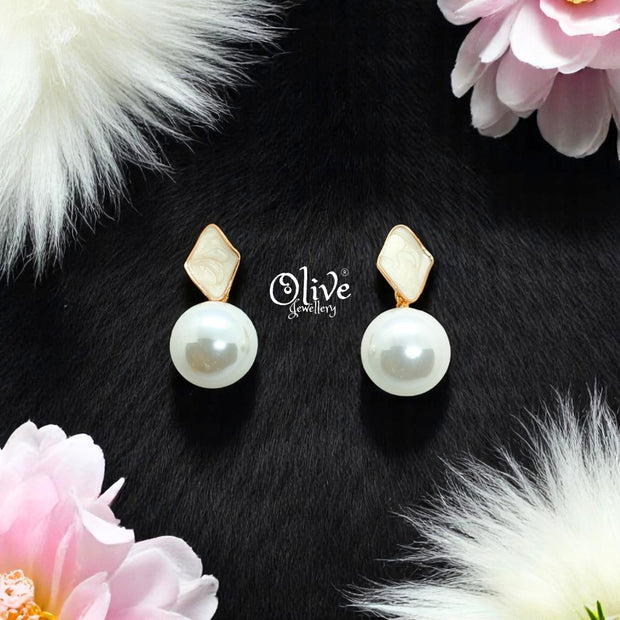 Enamel Earrings - 576