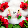 Enamel Earrings - 587