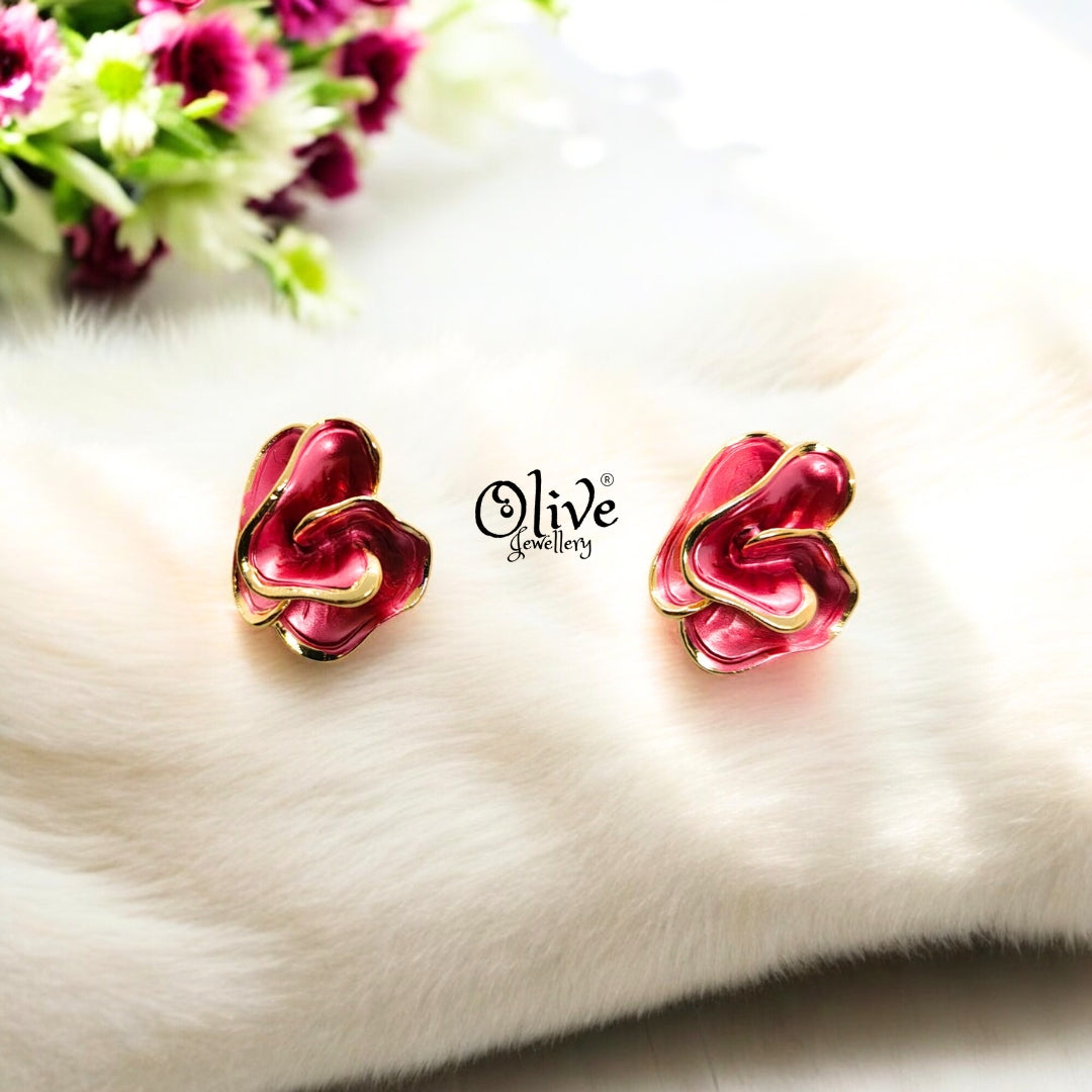 Enamel Earrings - 599