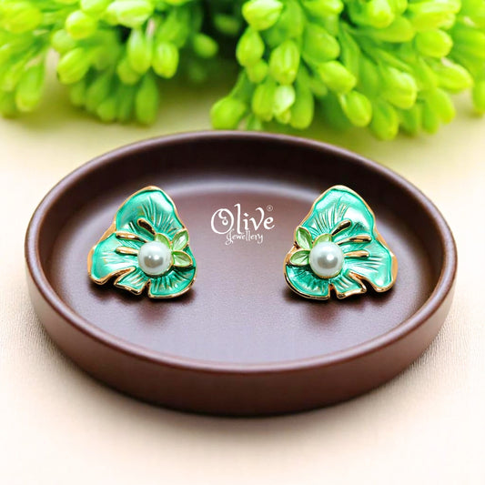 Enamel Earrings - 610