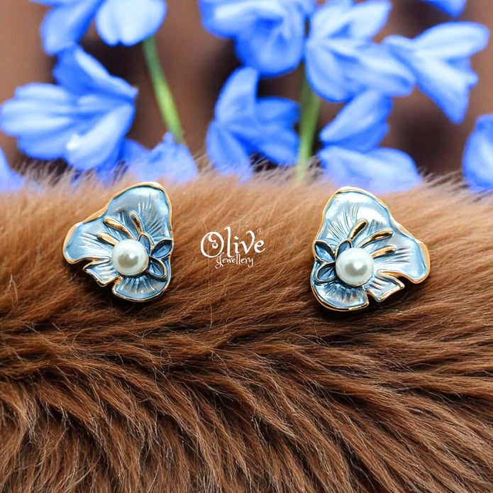 Enamel Earrings - 610