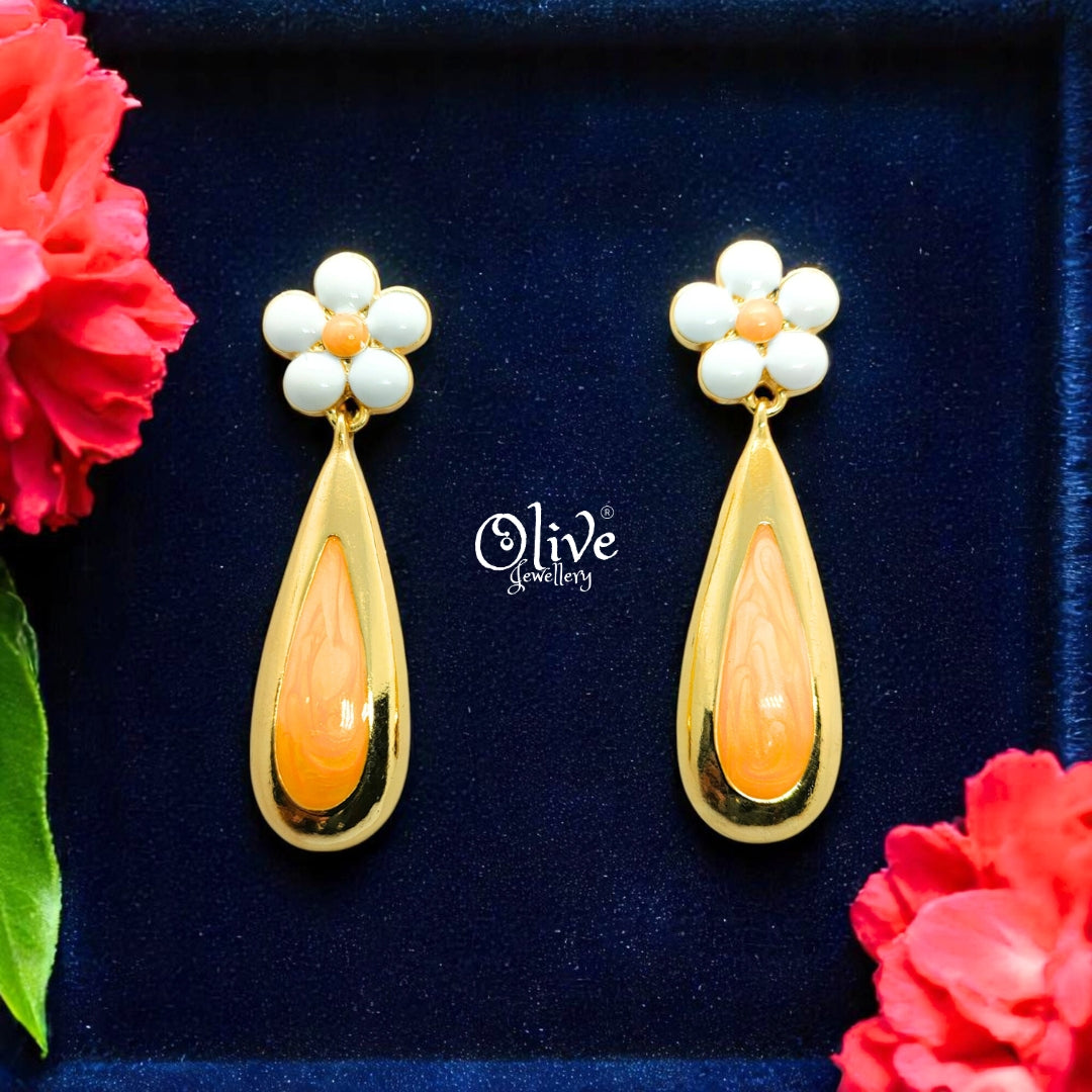 Enamel Earrings - 616