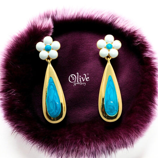 Enamel Earrings - 616